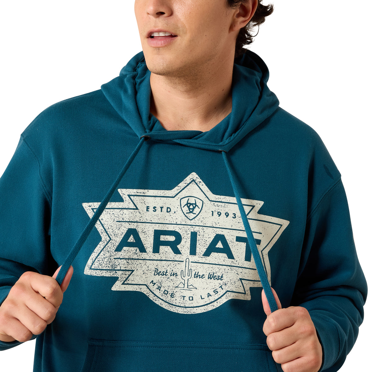 Ariat Men's Mesa Motif Hoodie - Legion Blue