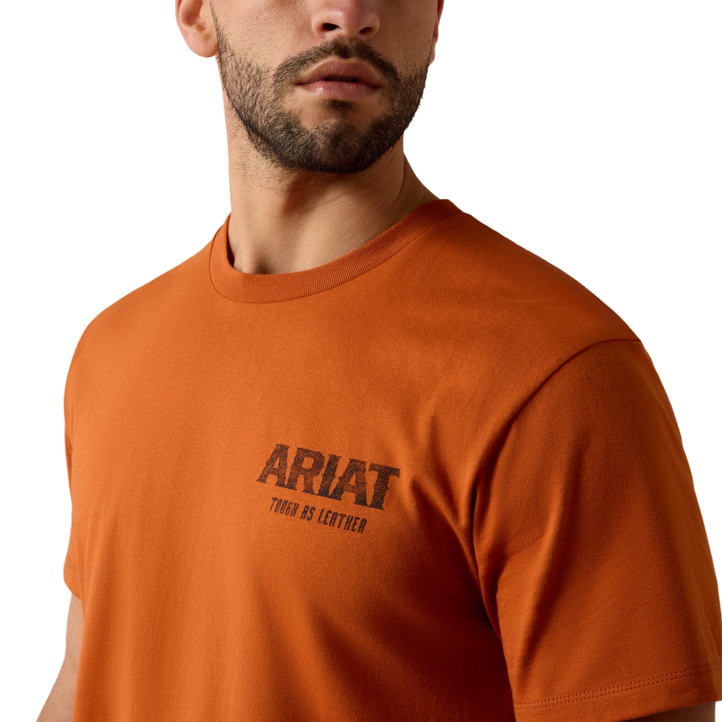 Ariat Men's Tough As Leather T-Shirt - Bombay Brown