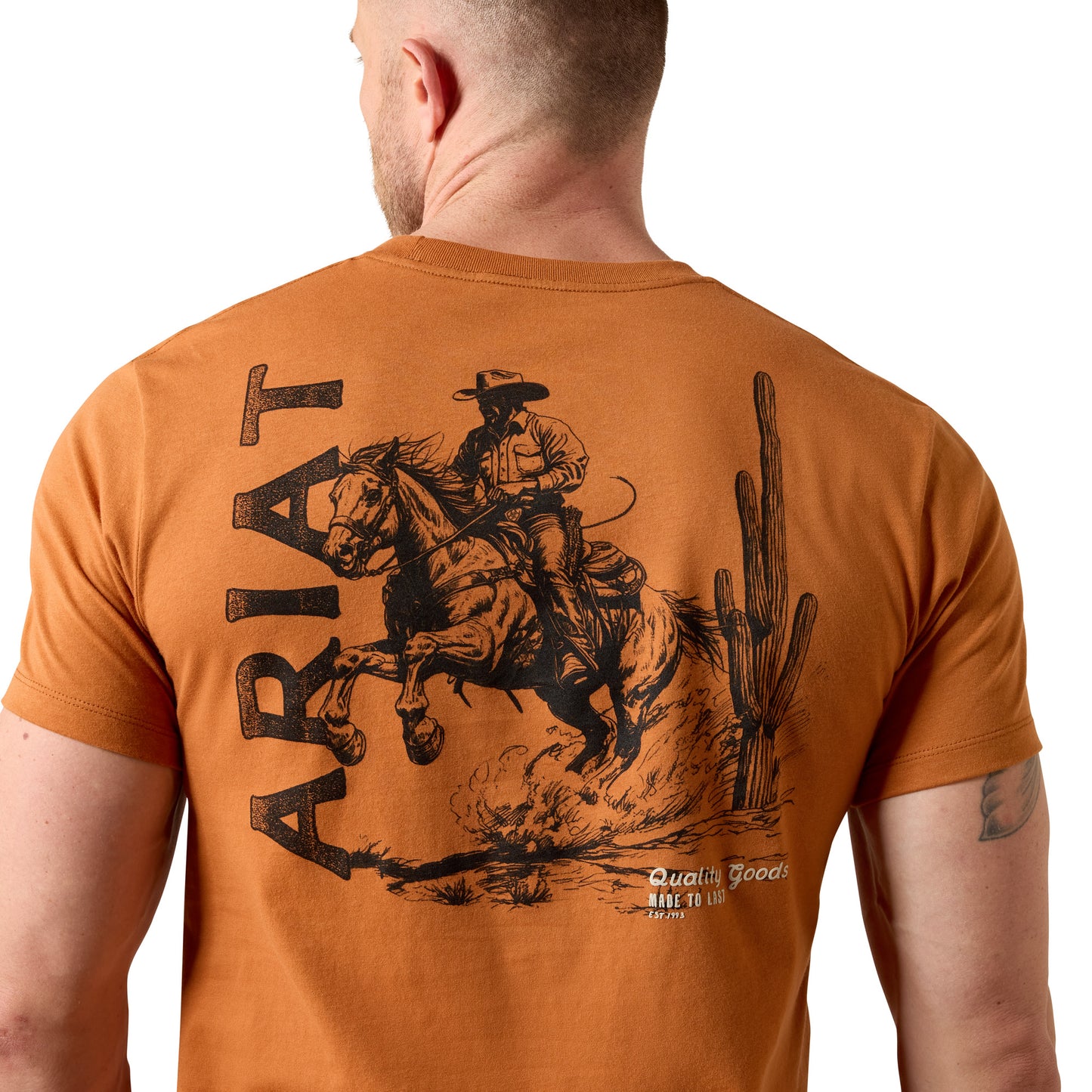 Ariat Men's Tobacco Tough T-Shirt - Adobe