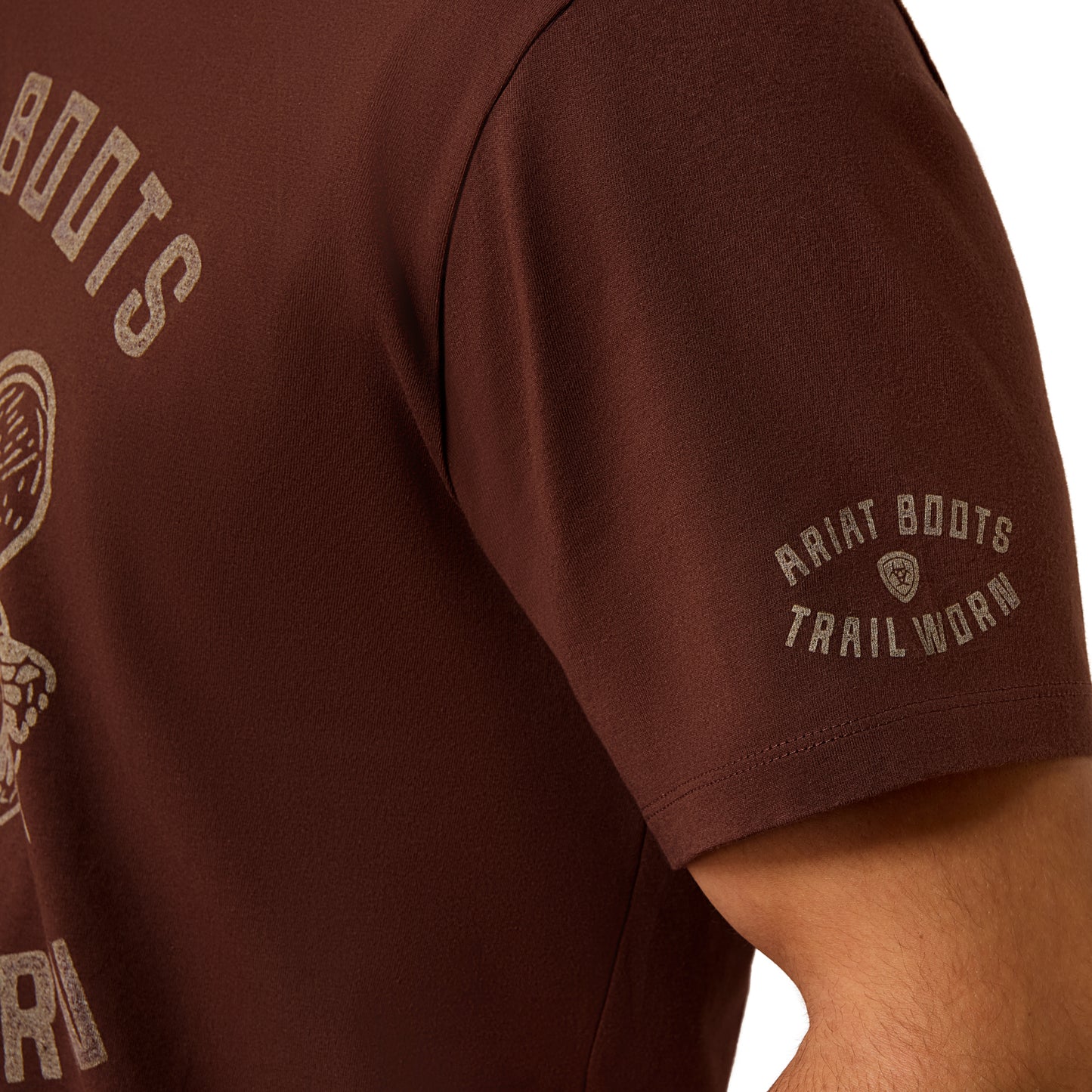 Ariat Men's Desert Skull T-Shirt - Deep Mahogany
