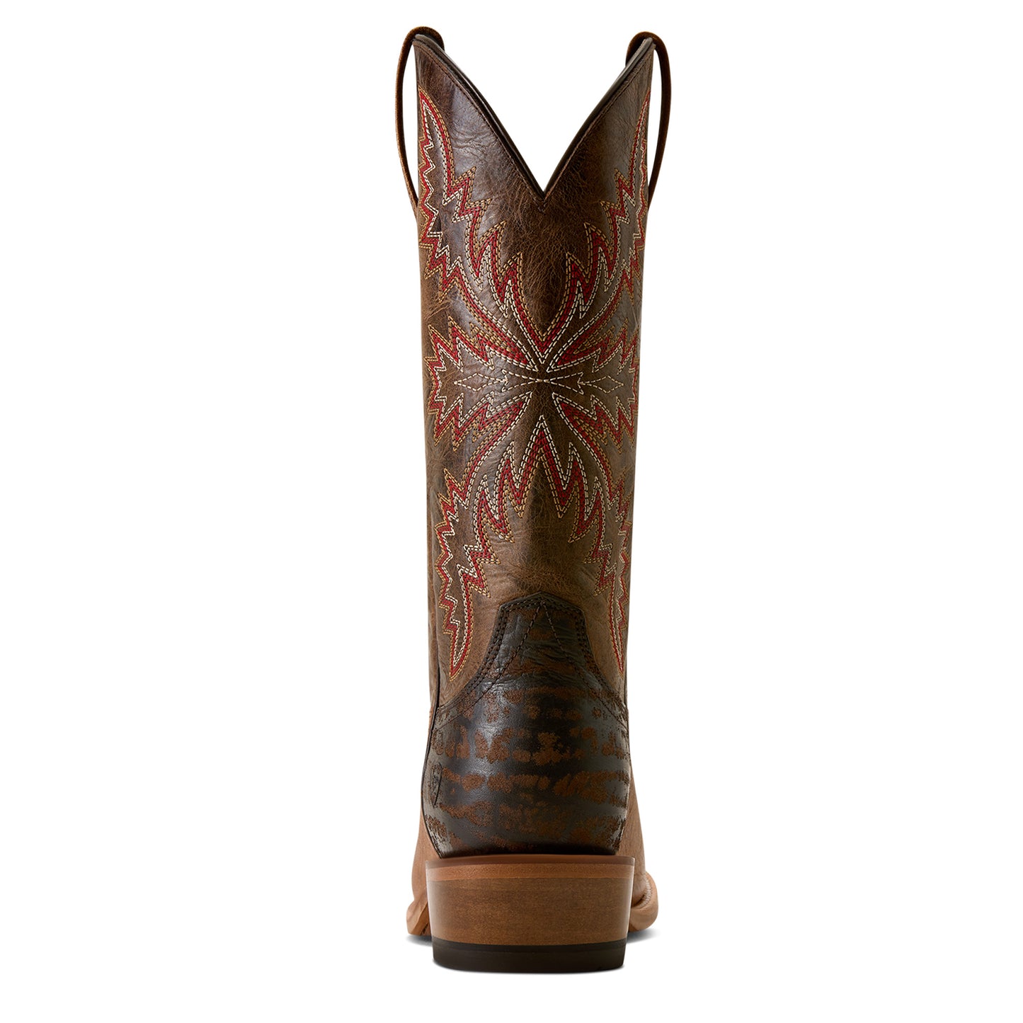 Ariat Men's Futurity Kingpin R Toe Cowboy Boot - Tan Tone/Chocolate Clay