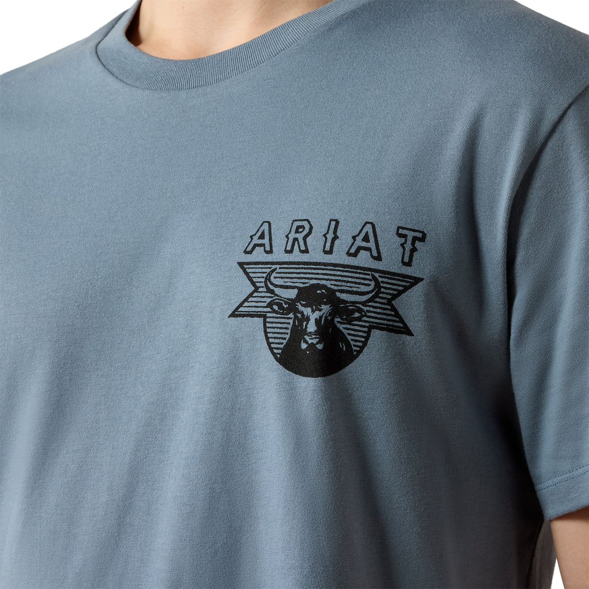 Ariat Men's Rope and Ride T-Shirt - Light Denim