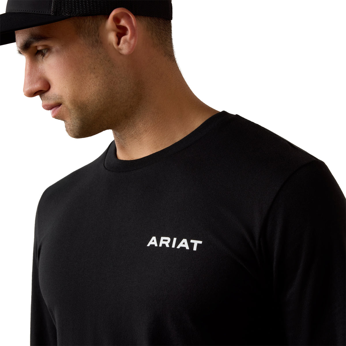 Ariat Men's Desert Wanderer Circle Long Sleeve T-Shirt - Black