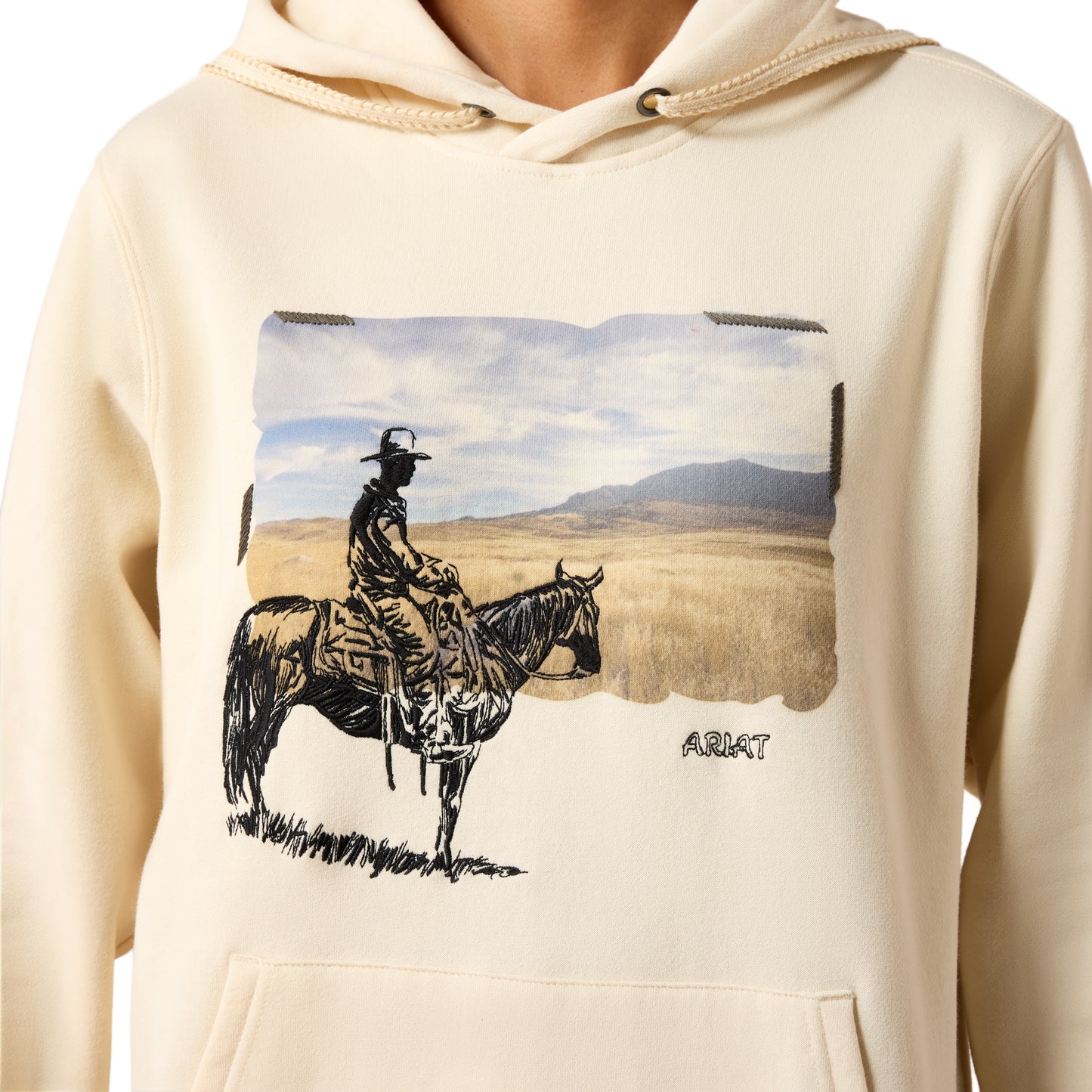 Ariat Women's Wish You Were Here Hoodie - Parchment