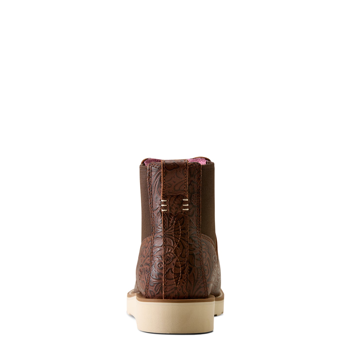 Ariat Women's Southlite Chelsea Narrow Cutter Toe Western Boot - Chocolate Floral Emboss