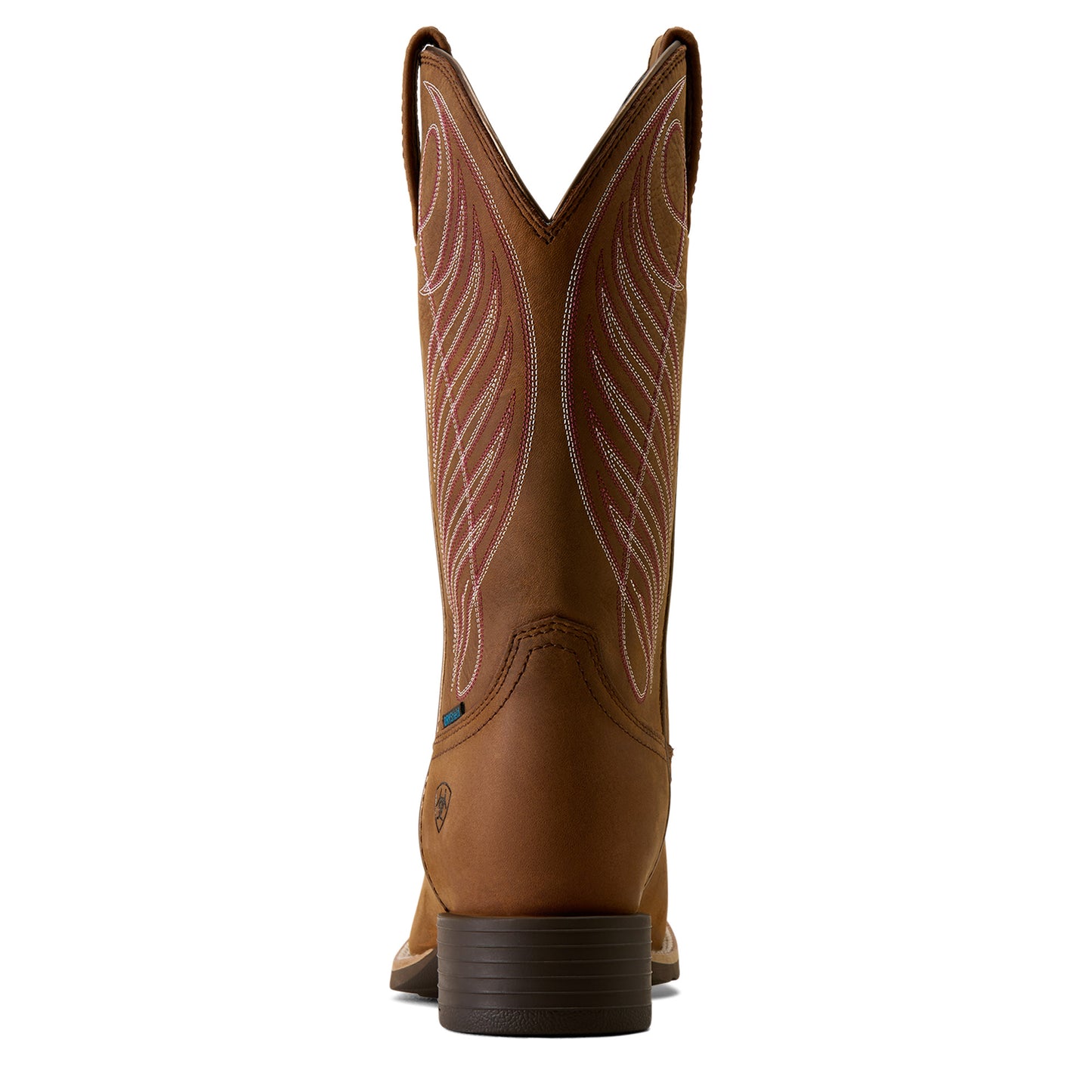 Ariat Women's Round Up Waterproof Wide Square Toe Western Boot - Reliable Brown
