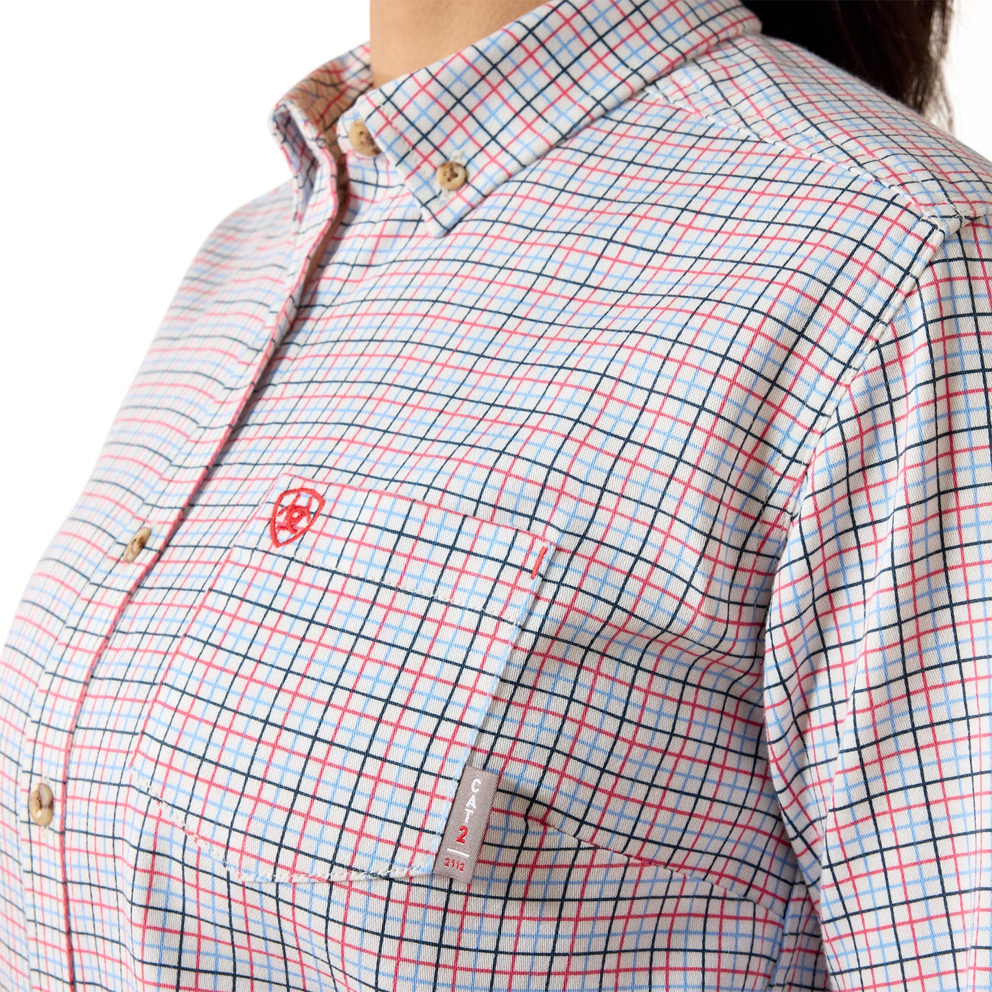 Ariat Women's FR Gauge Work Shirt - White Multi
