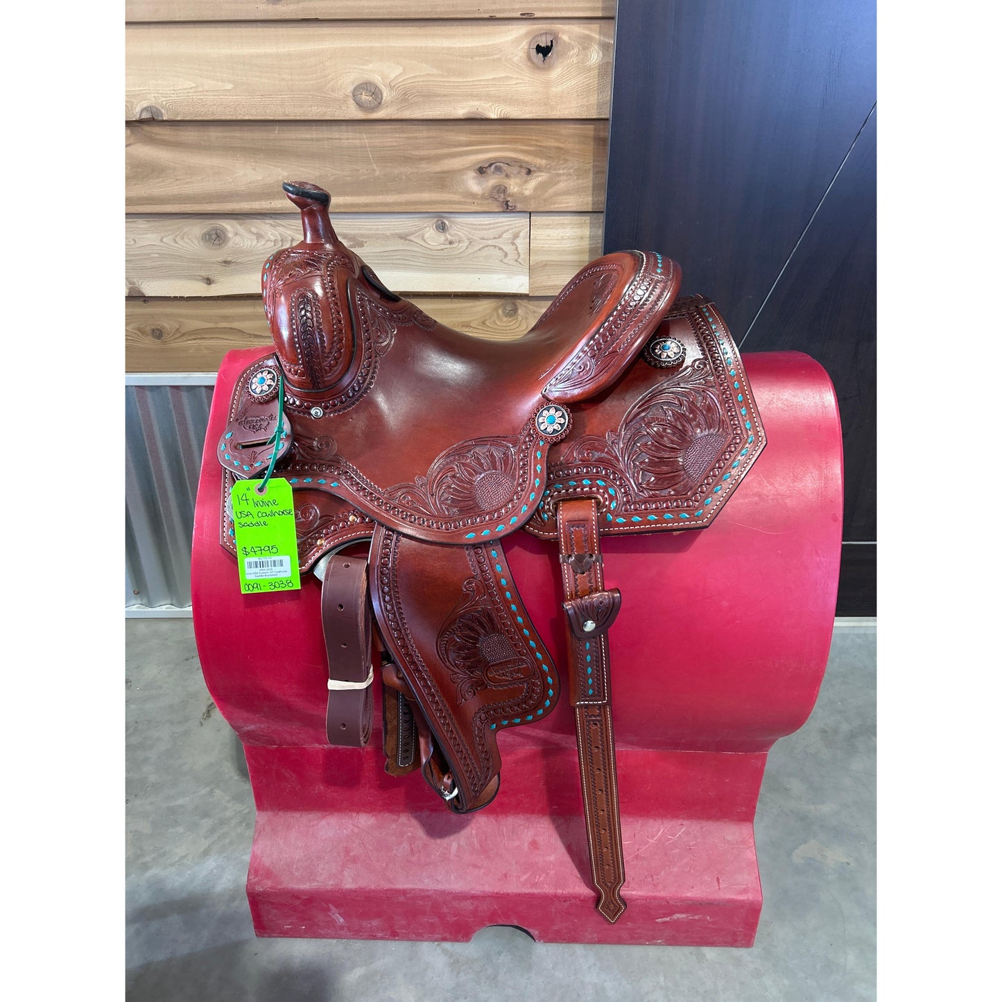 Irvine USA Custom 14" Cowhorse Saddle-Buckstitch