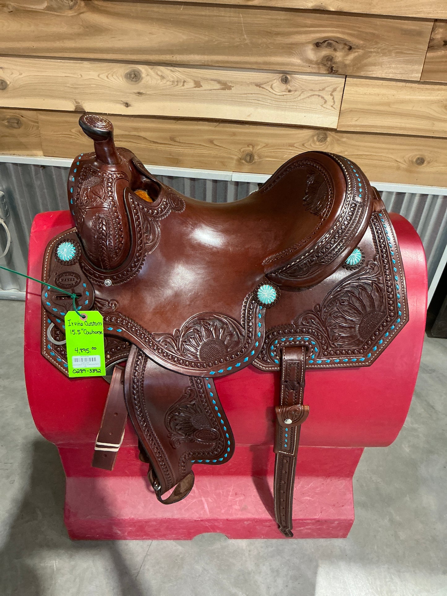 Irvine Custom 15.5" Cowhorse Saddle