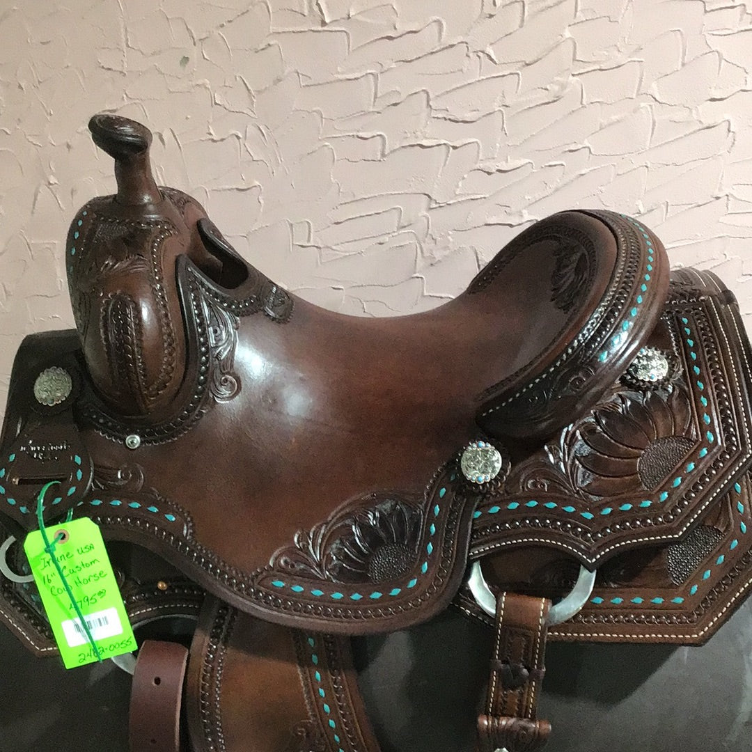 Irvine USA 16" Custom Cowhorse Saddle