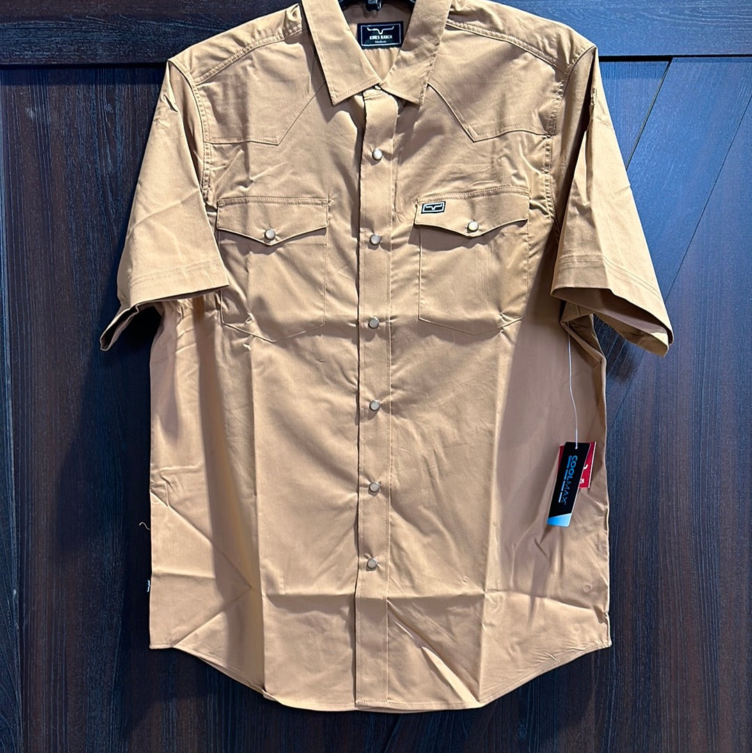 Kimes Men's Rio Short Sleeve Dress Shirt - WW Brown