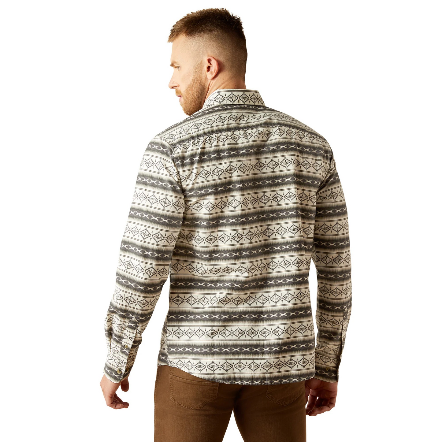 Ariat Men's Marquis Long Sleeve Modern Fit Shirt - Cream