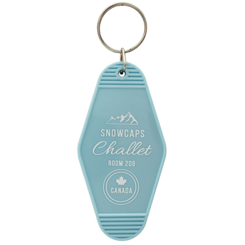 KC Gifts Key Chain Snowcaps Challet- Green