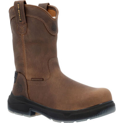 **Georgia Men's 11" Work Boots - Black/Brown - FINAL SALE