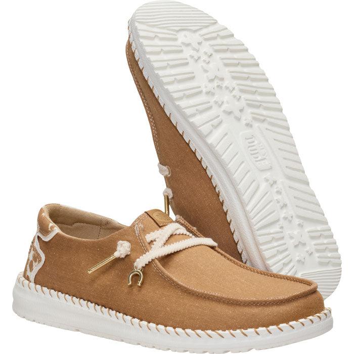 Hey Dude Women's Wild West Shoe- Tobacco Brown