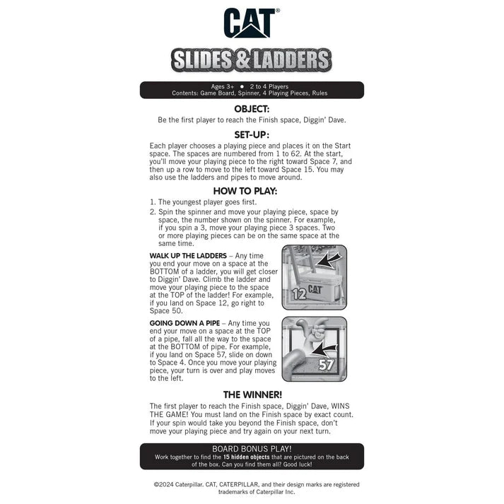 Masterpiece CAT Slides & Ladders Board Game