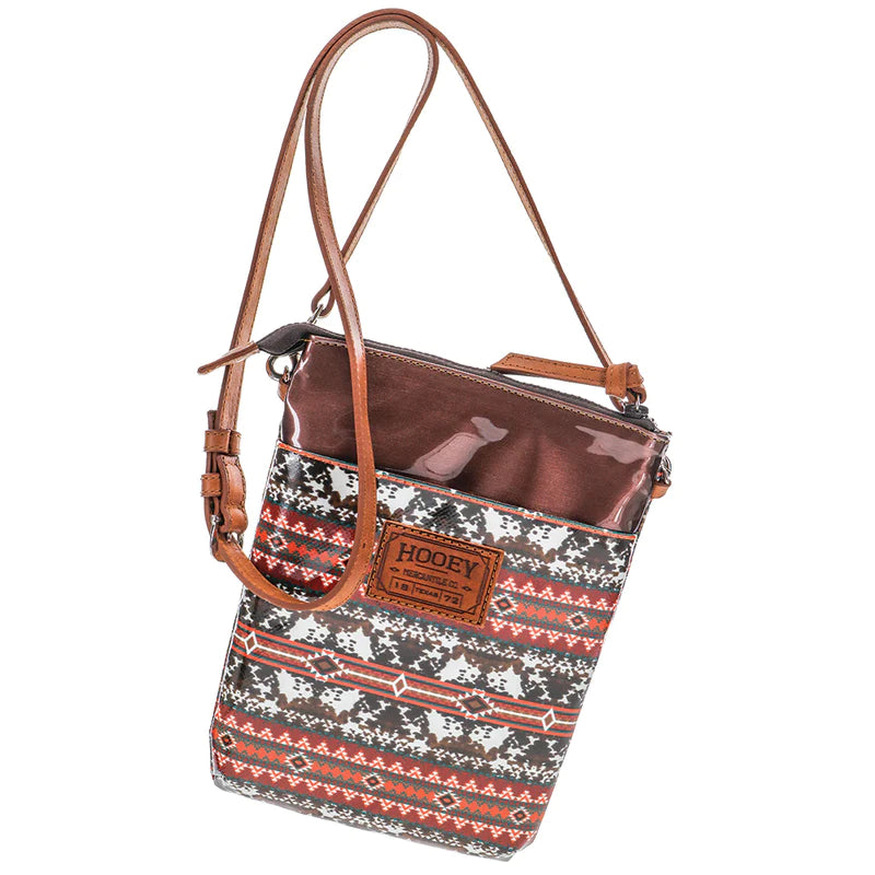 Hooey Ponderosa Crossbody Purse - Brown/Red