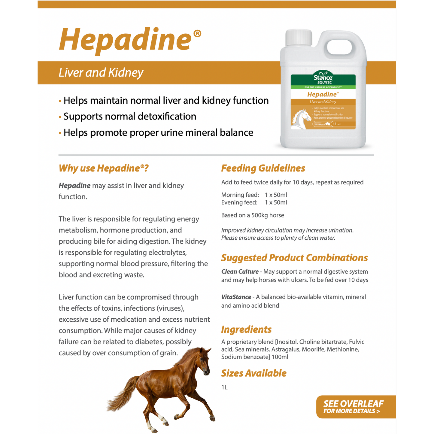 Stance EQ Hepadine - 1 Litre