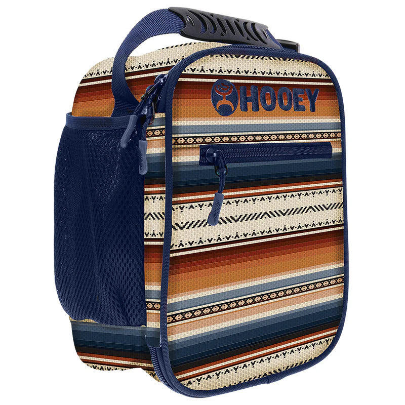 Hooey Serape Pattern Lunchbox- Navy