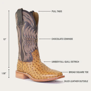 Hyer Men's LANGDON Western- TAN/BROWN