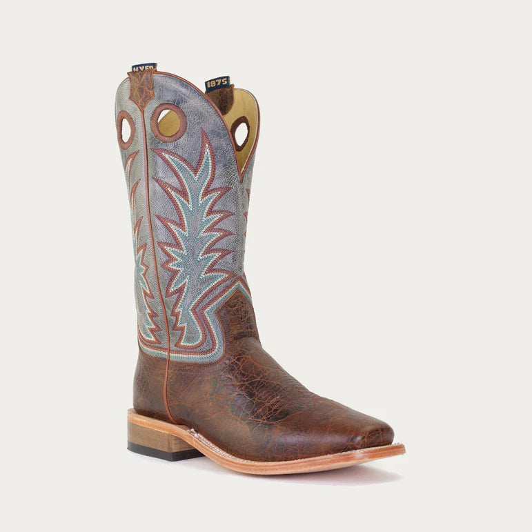 Hyer Men's WALTON Western Boot-Brown/Grey