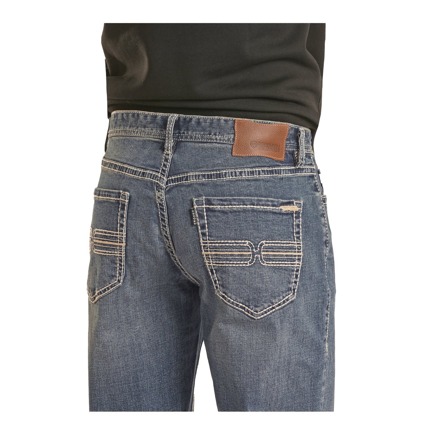 Hooey Men's Rope Stitched Stackable Jeans - Medium Wash