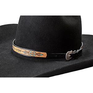 Twister Southwest Hand Tooled Hat Band-Multi