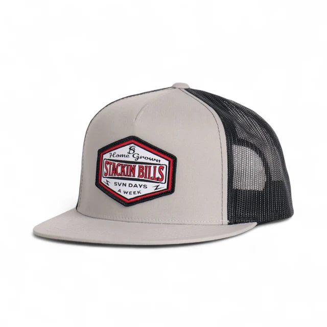 Stackin Bills SVN Flat Billed Cap - Light Grey
