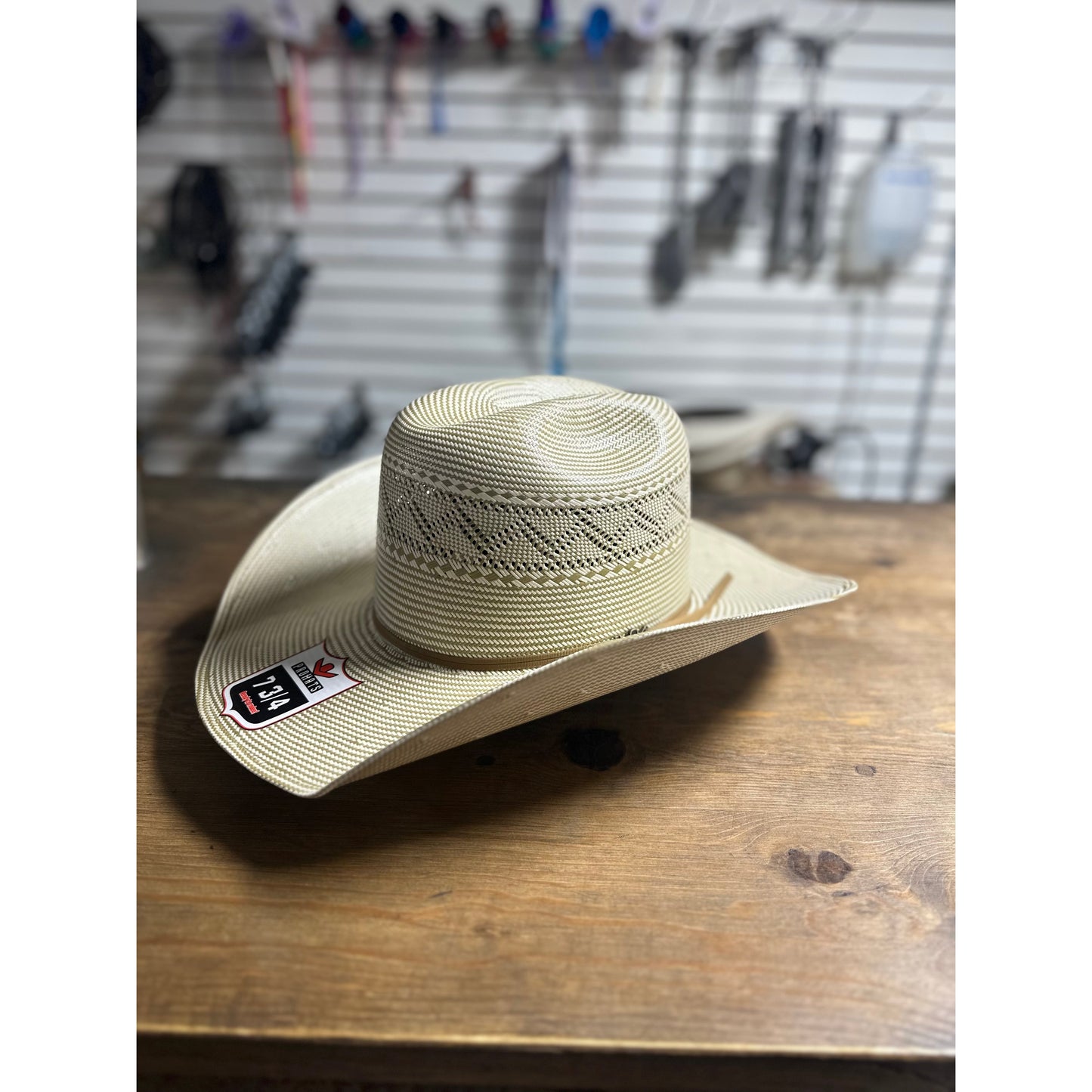 **PROHATS Straw Precreased Minnick Western Hat - PHB2