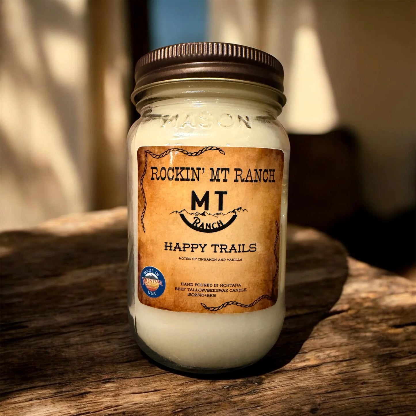 Rockin MT Ranch Tallow Ranch Candle- 16 ounce
