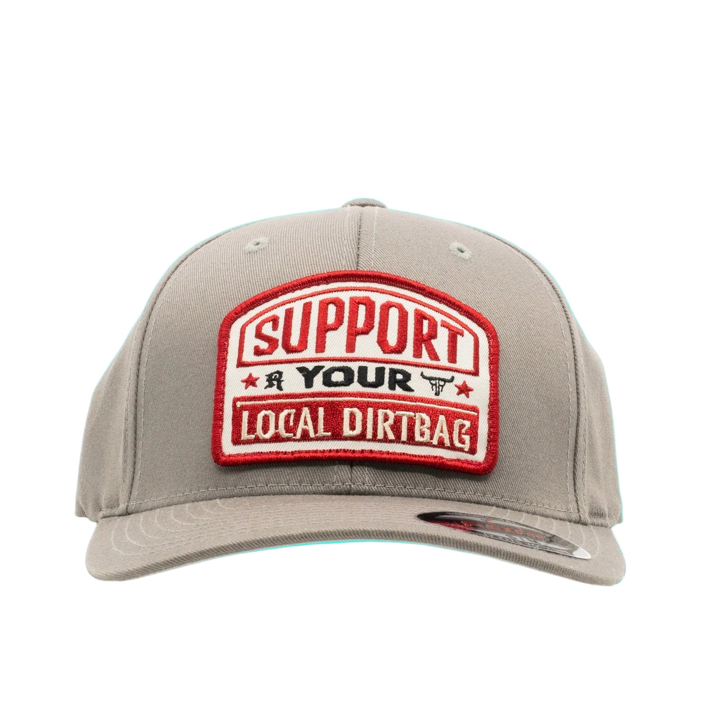 Ruthless Rednecks Flexfit Support Your Local Dirtbag Cap - Grey