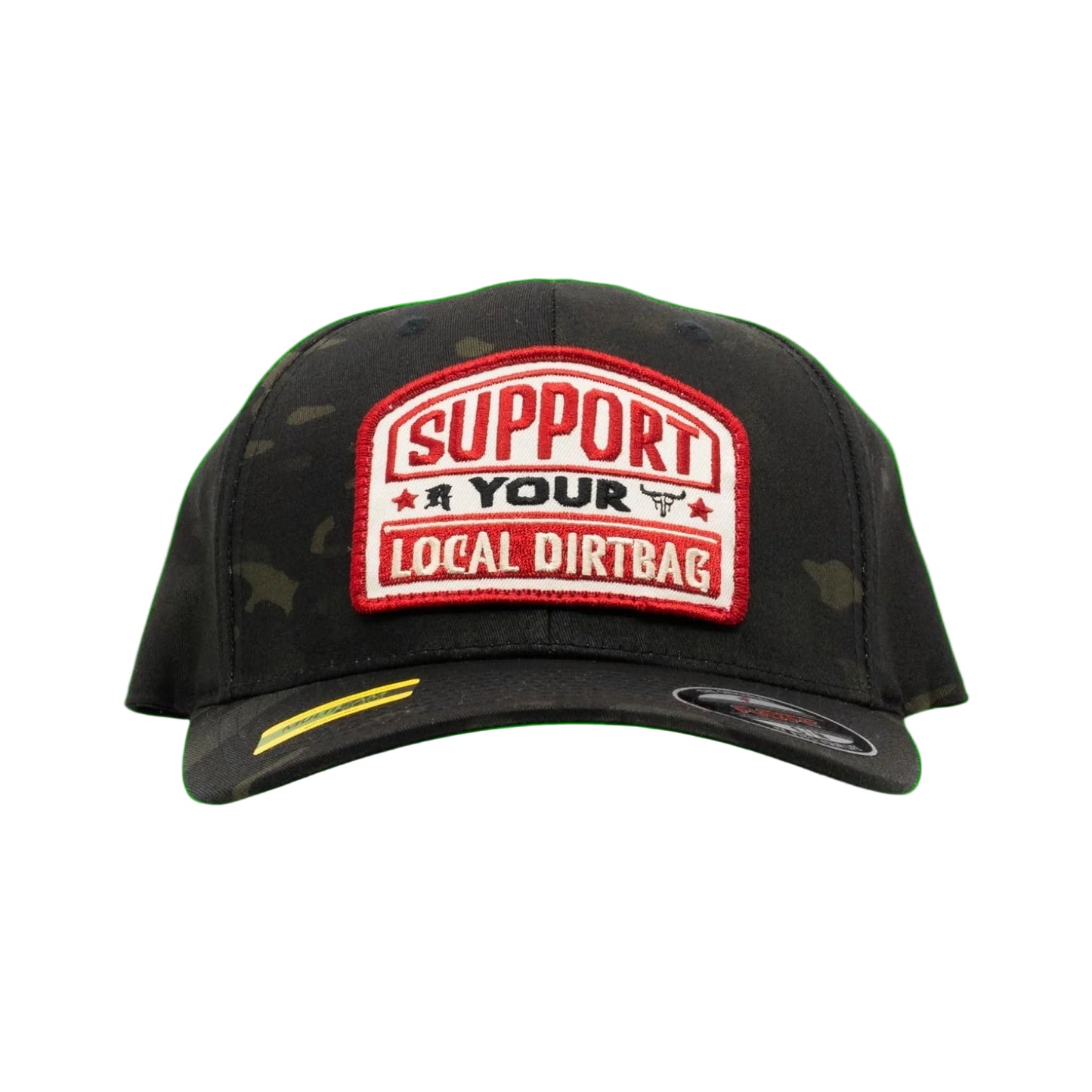 Ruthless Rednecks Flexfit Support Your Local Dirtbag Cap - Black Camo