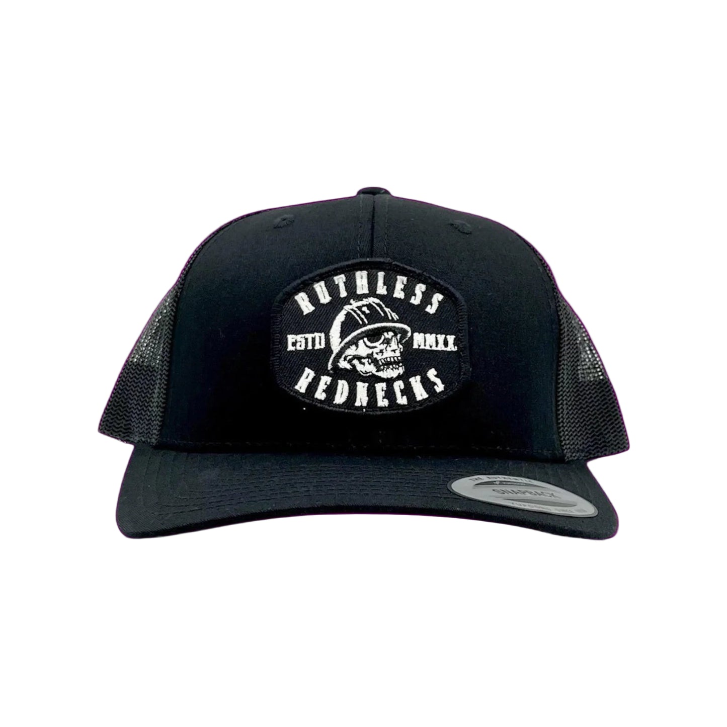 Ruthless Rednecks Hired Gun Curved Brim Snapback Cap - Black