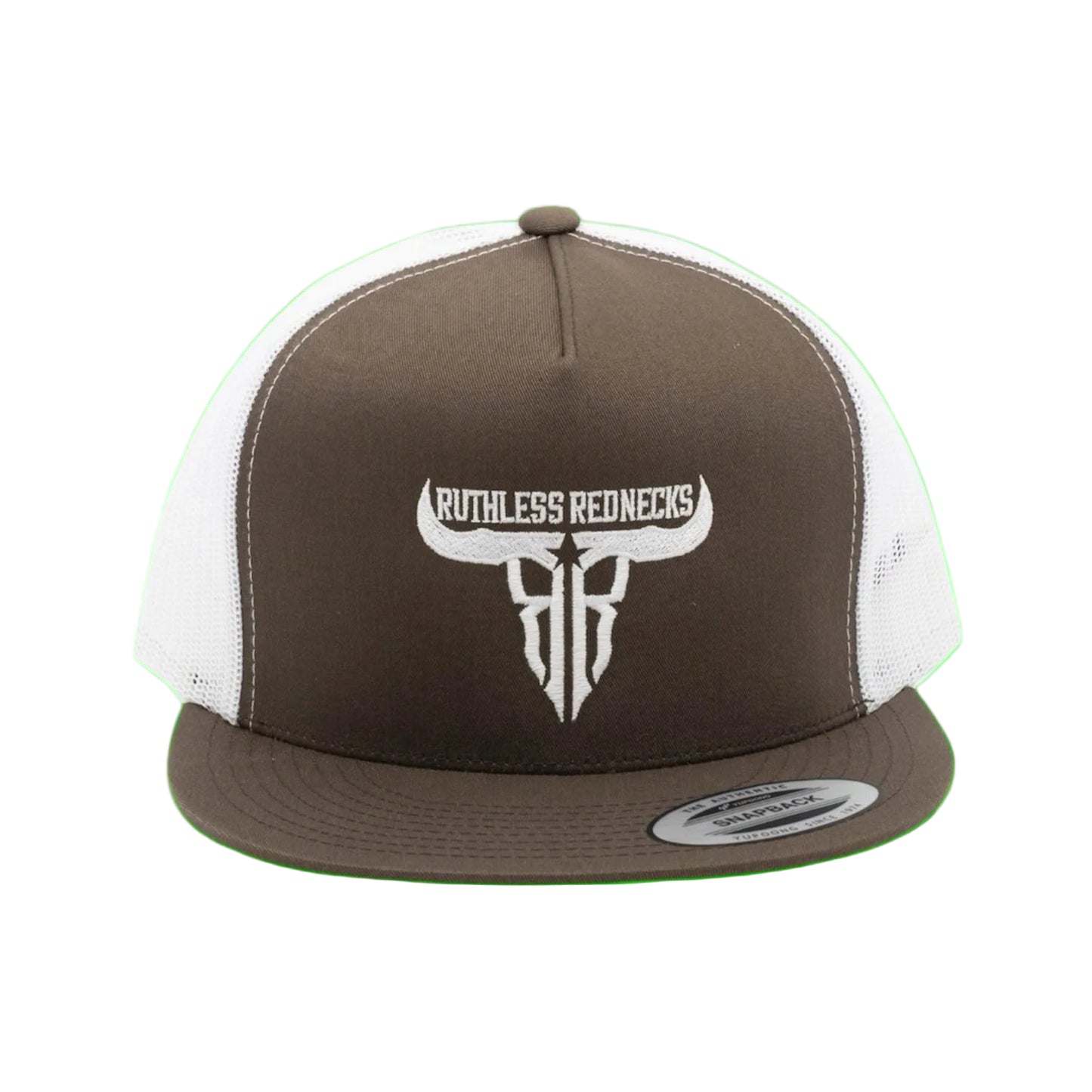 Ruthless Rednecks Raw Talent Mesh Flat Brim Cap - Brown