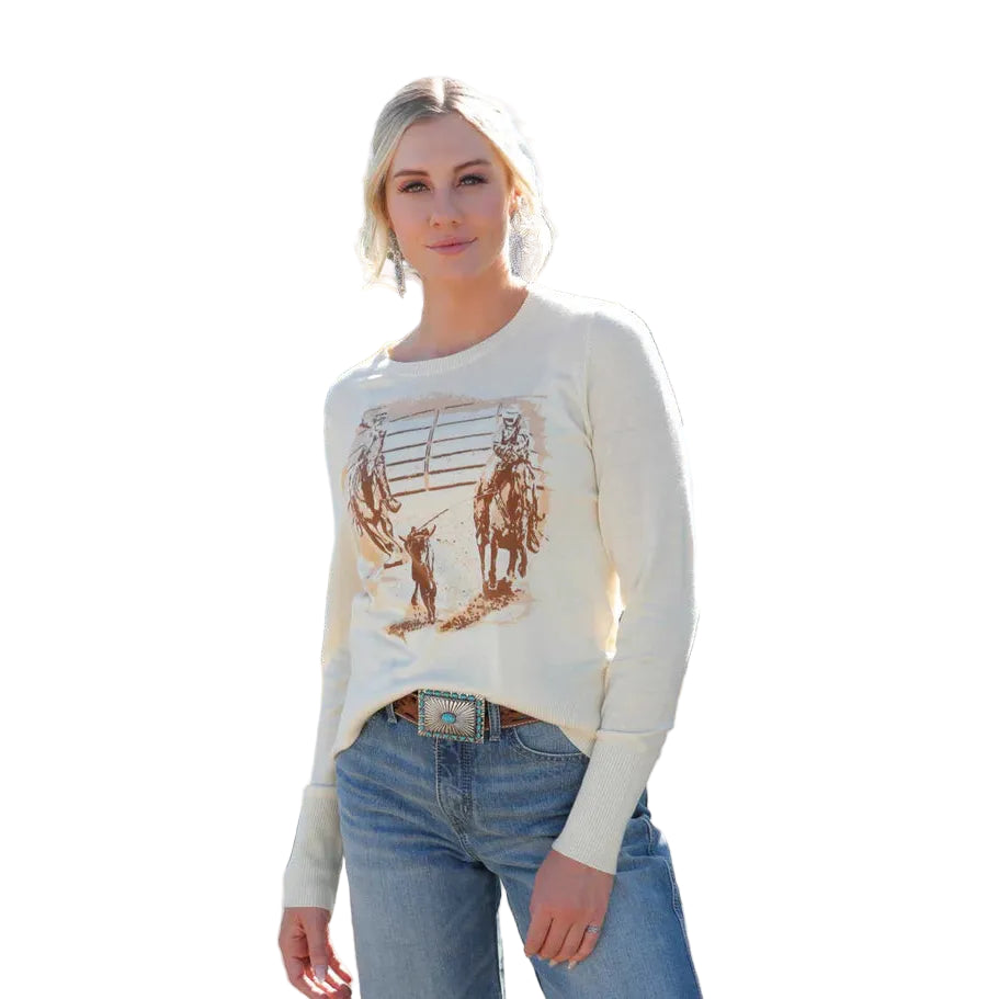 Cinch Women's Light Sweater - Cream