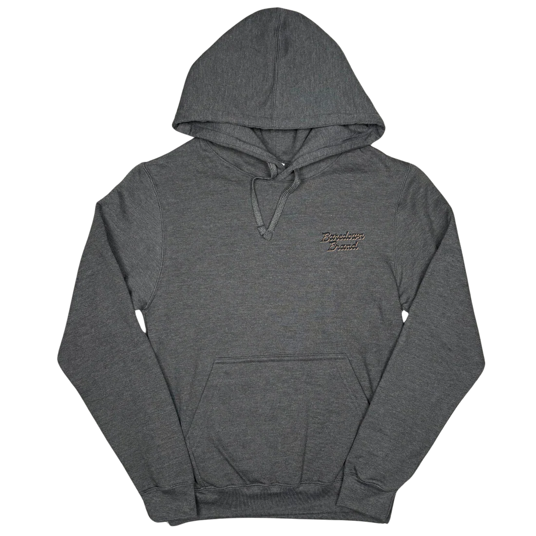 Baredown Brand Buck Off Hoodie- Heather Charcoal