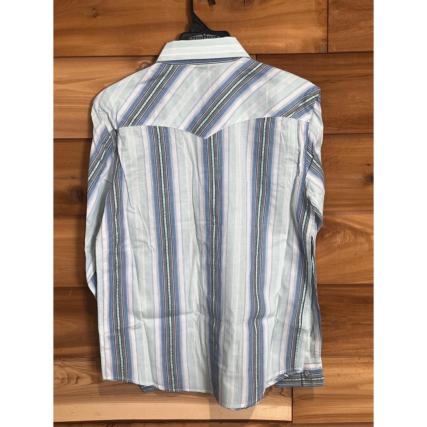 Panhandle Men's Long Sleeve Snap Shirt- Blue