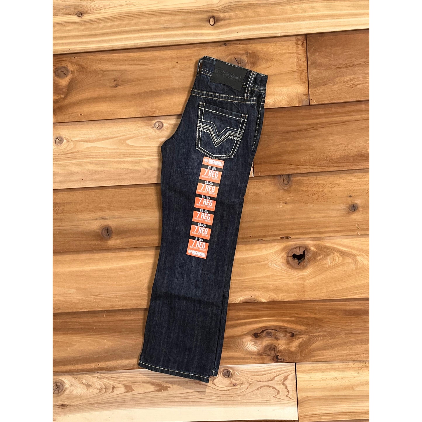 Rock & Roll Boy's Raised Denim Bootcut Jeans-Dark Vintage