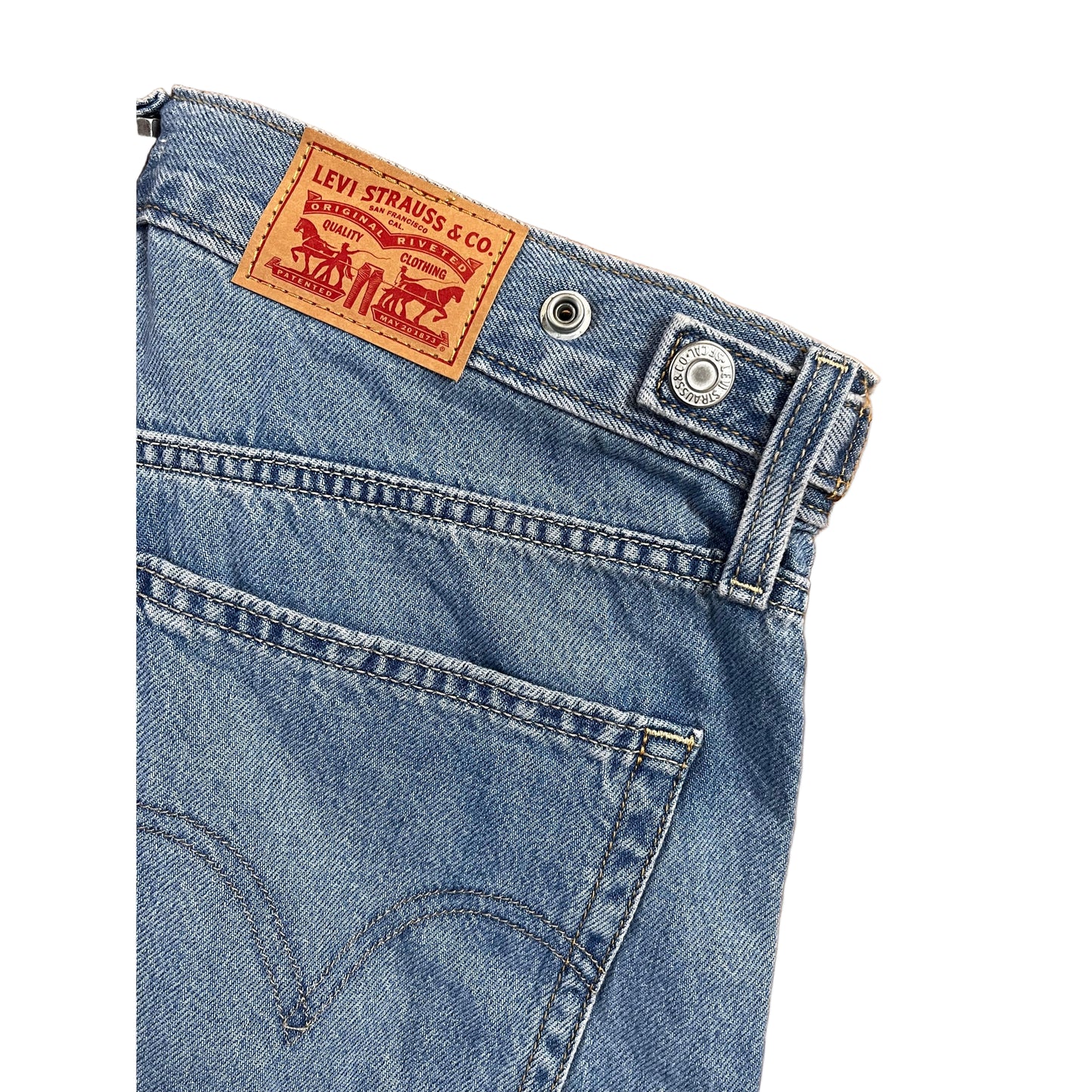 Levi's Women's High Rise Cinch Baggy Invested Jeans - Indigo