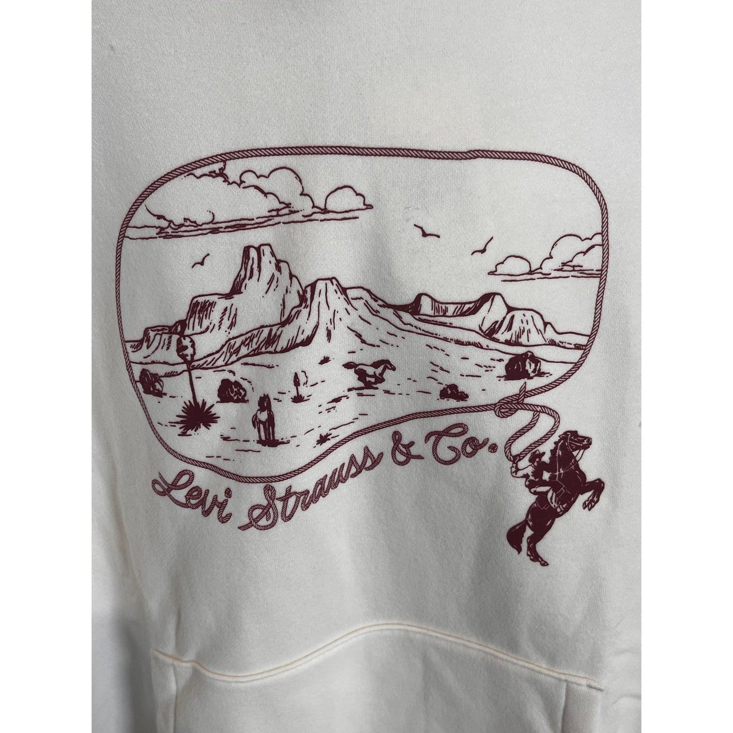 Levi Strauss Unisex Long Sleeve Graphic Every Day Hoodie - Western Archival