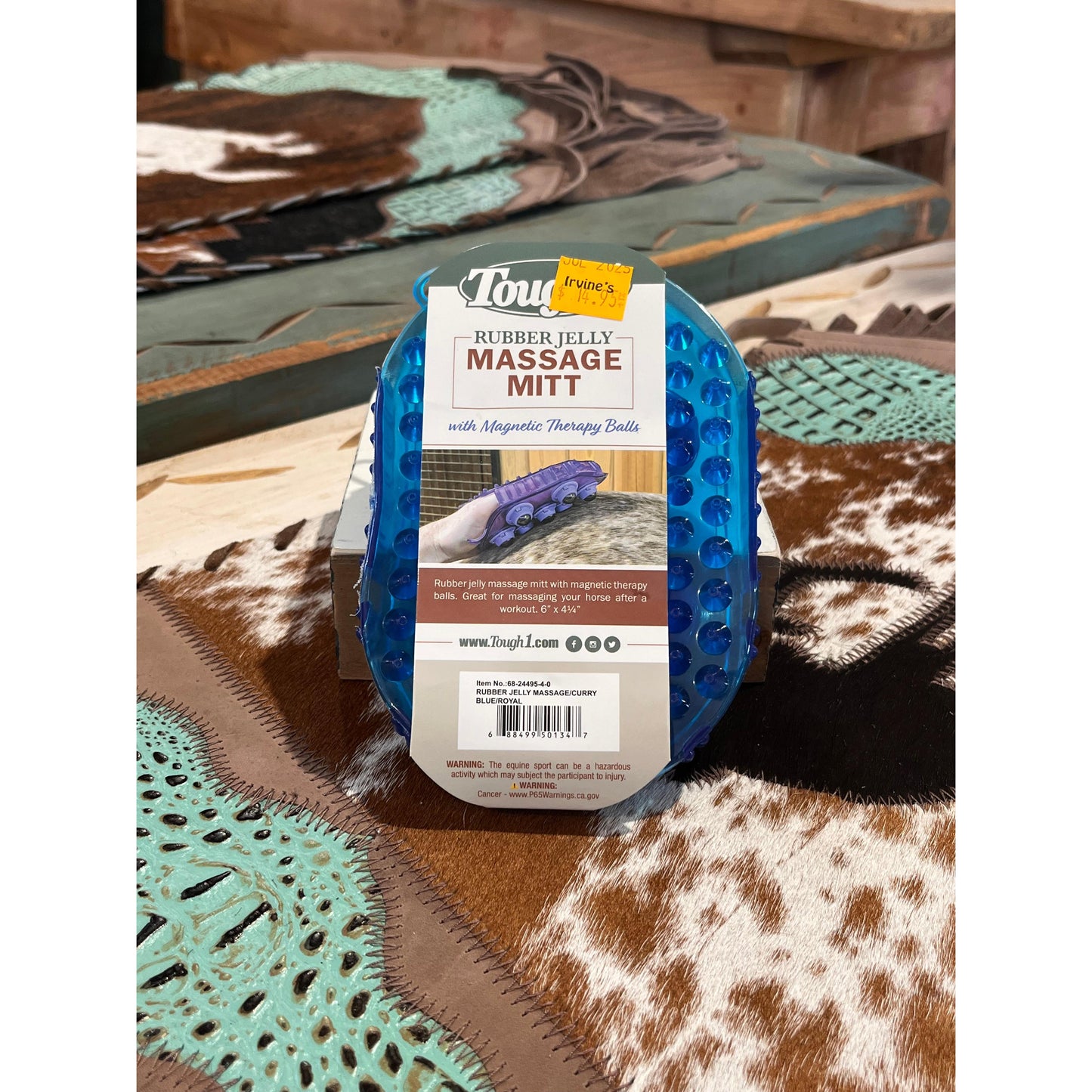 Tough 1 Rubber Jelly Massage Mitt - Assorted Colours