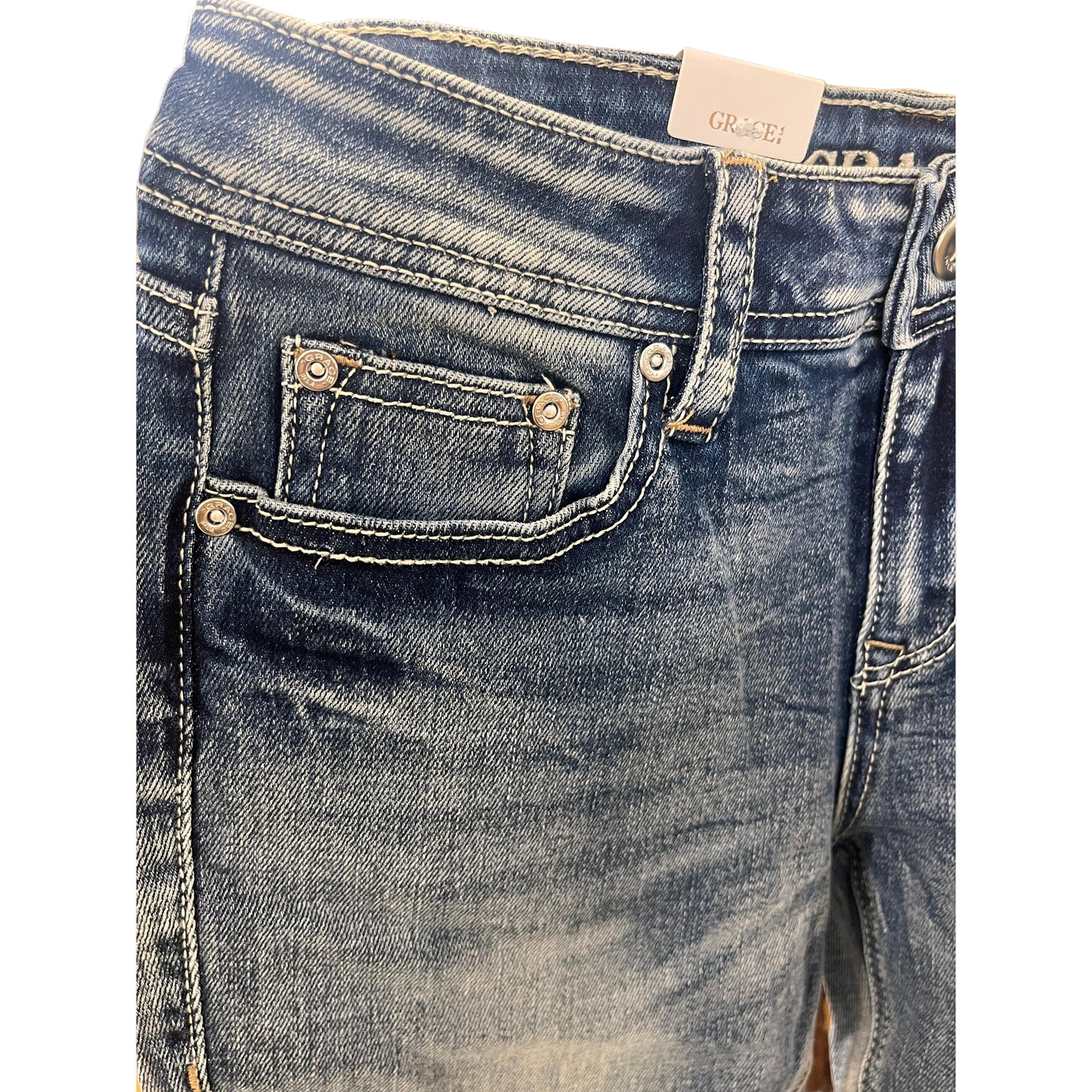 Grace in LA Women's Simple Stitch Jeans