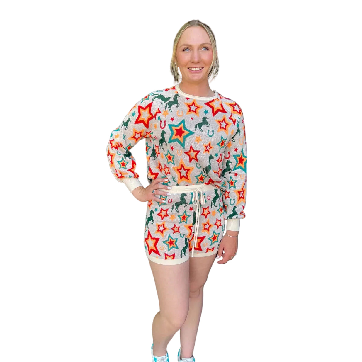 Rowdy Crowd Women's Way Out West Lounge Outfit - Multi