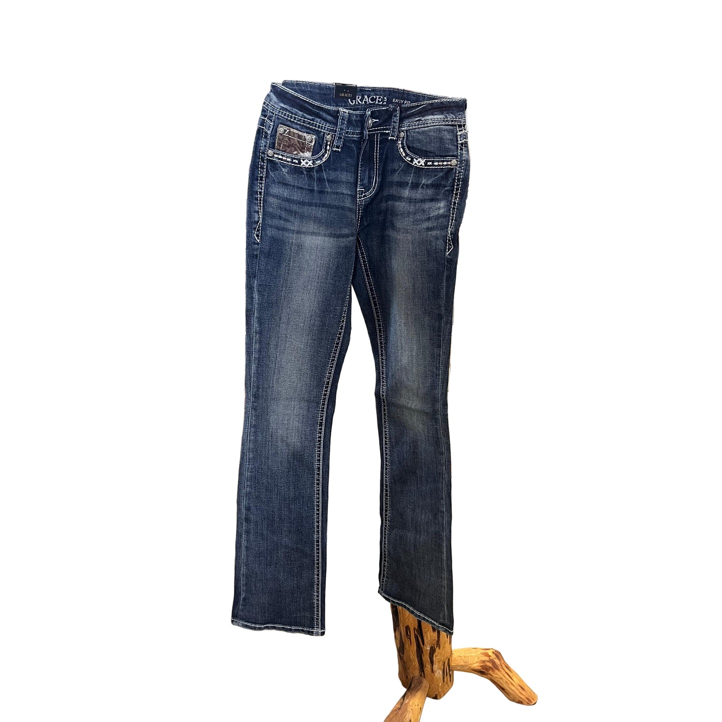 Grace in LA Women's Steer Head Jeans