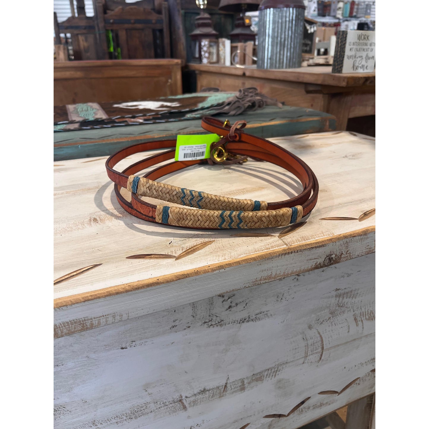 Irvine's Roping Rein 5/8" x 8' - With Rawhide