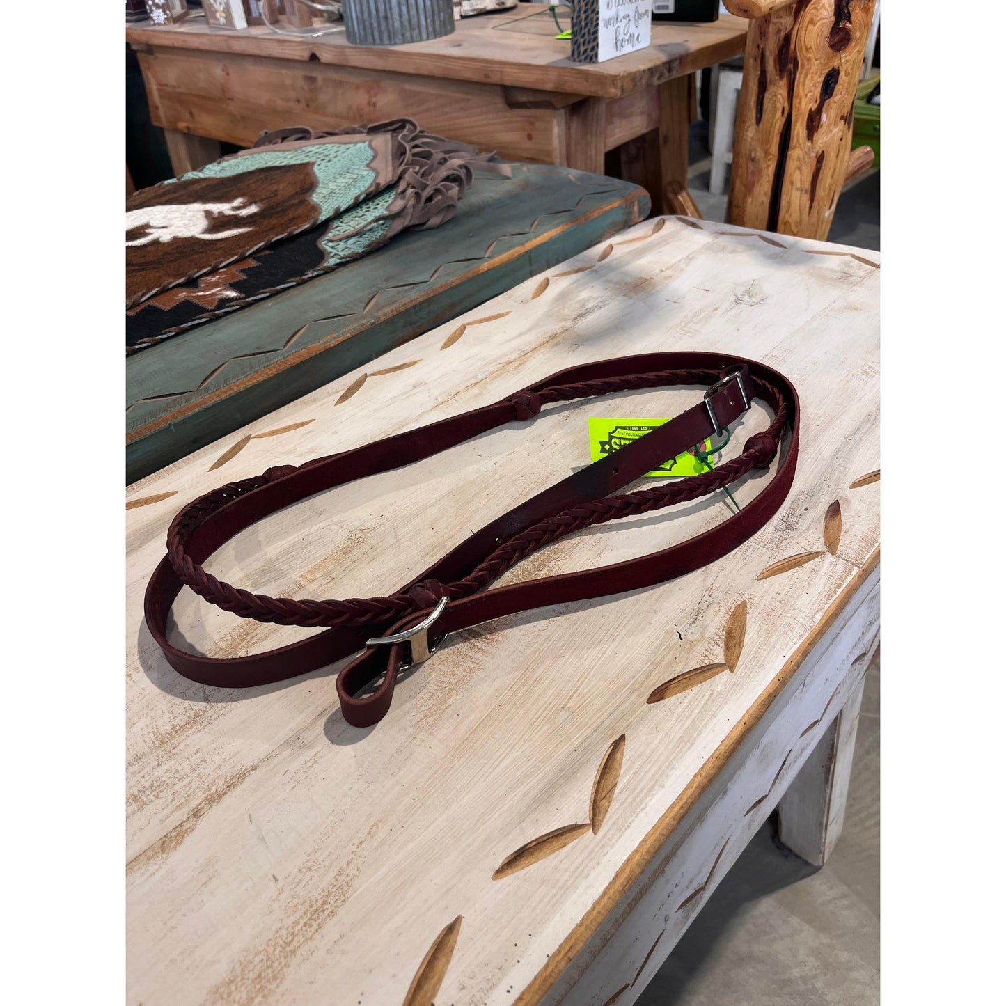 Irvine's 3/4" x 8' Roping Rein-5 Plait