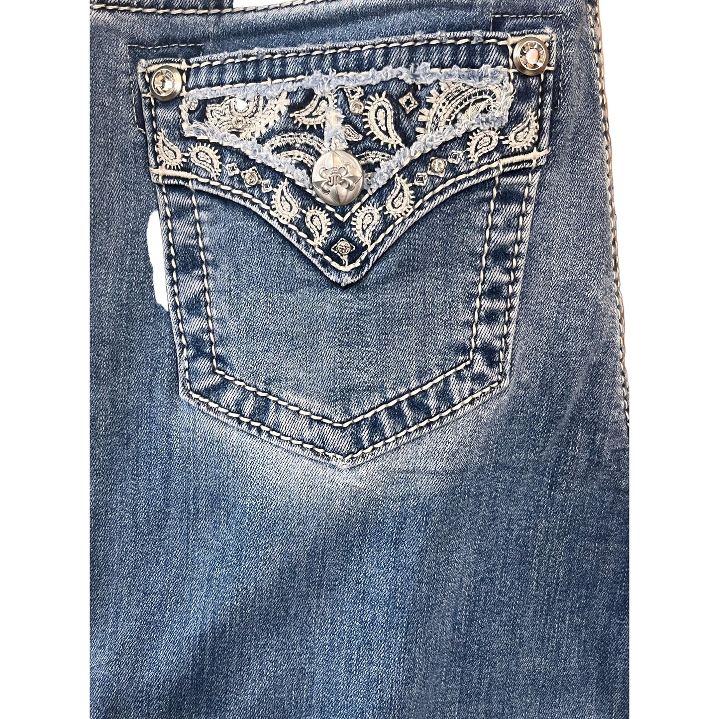 Miss Me Women's Gone Rogue Wide Leg Jeans - Medium Wash