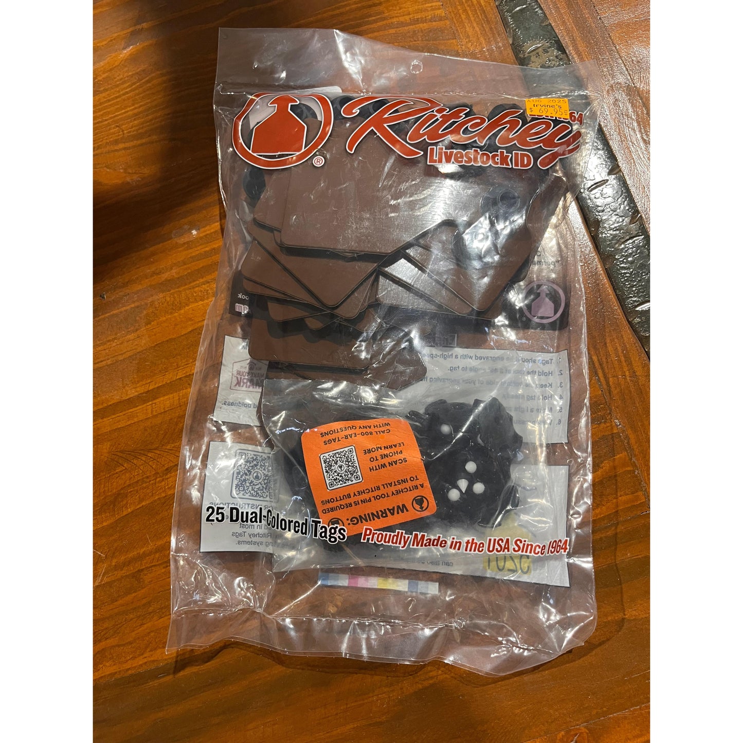 Ritchey Universal Medium Ear Tag Brown/White