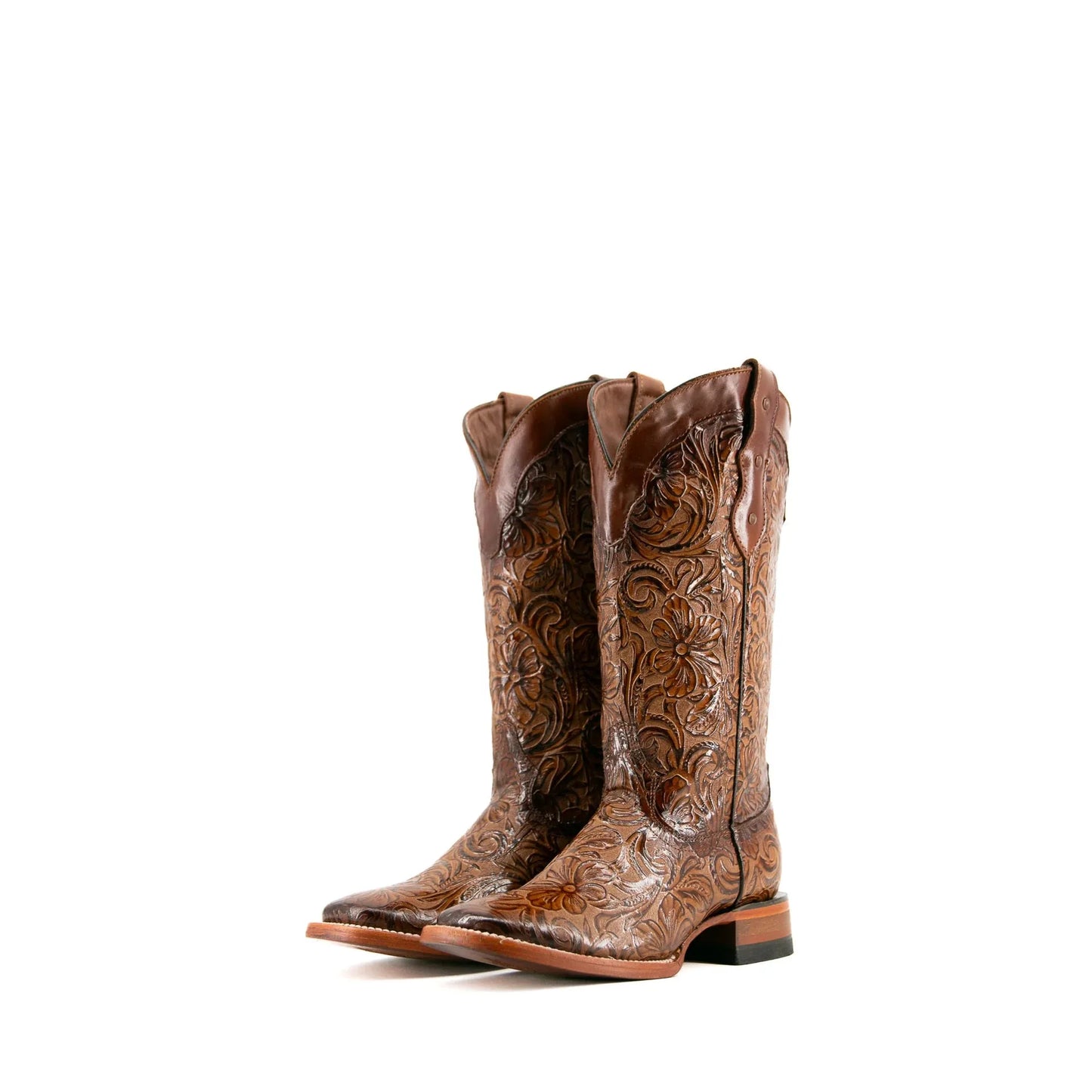 Rock'em Ladies Mila Flor De Luz Square Toe Boot-Honey