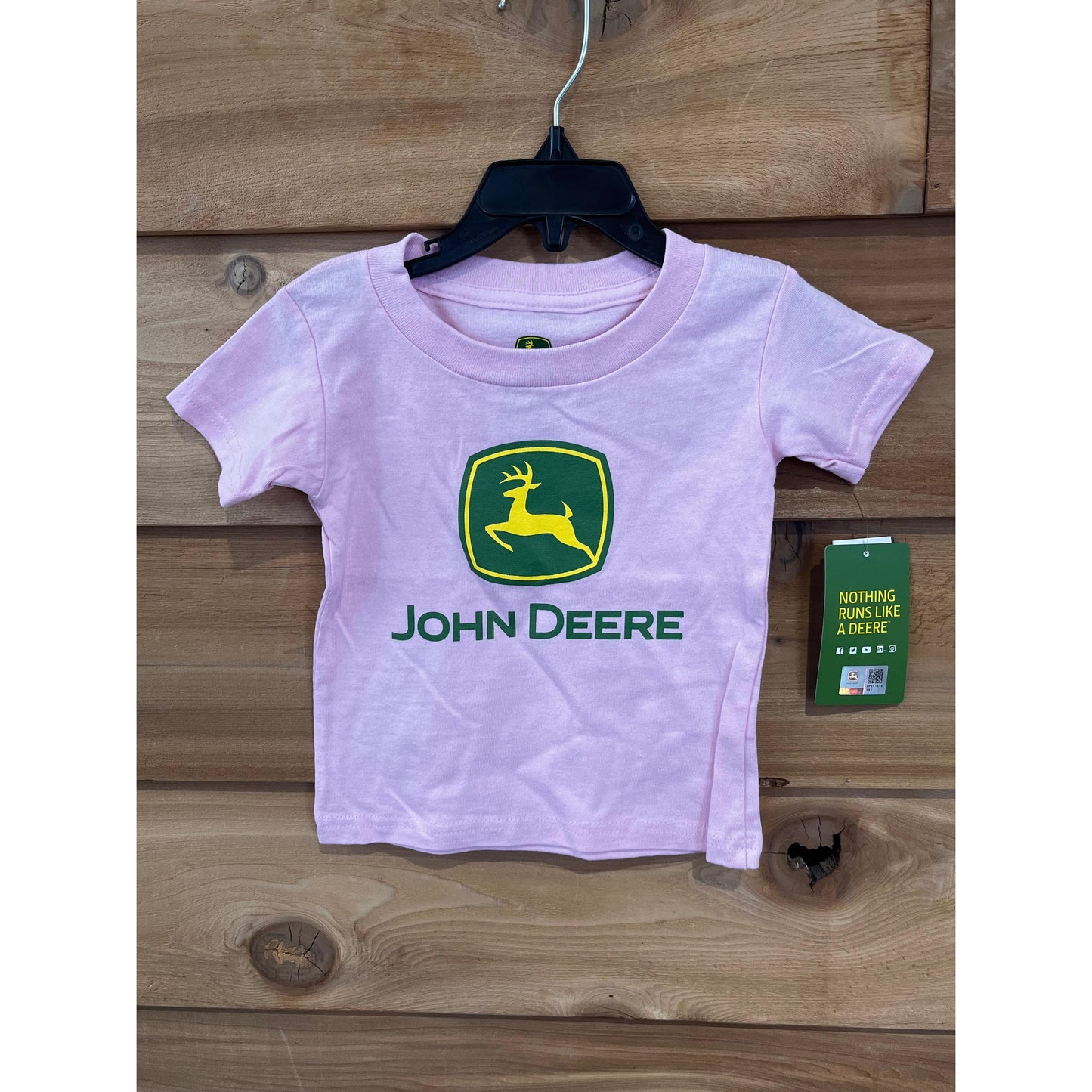 John Deere Toddler Tee Shirt - Pink